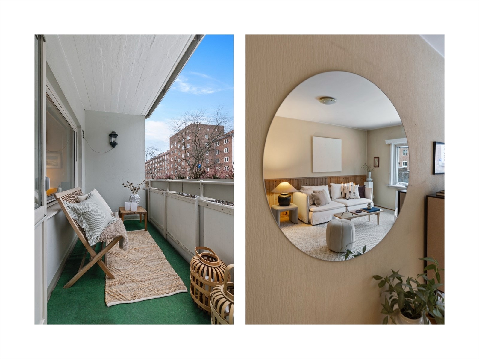 Balkongen er vestvendt med gode solforhold Galleribilde