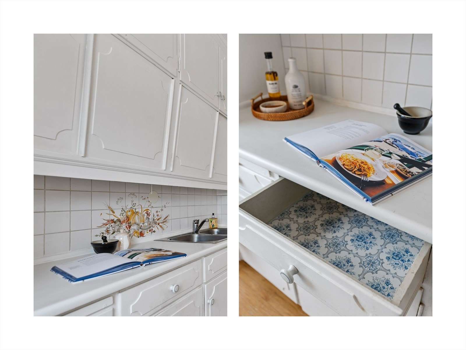 Det er installert komfyrvakt og sensorkabel til lekkasjestopper i benkeskap Galleribilde