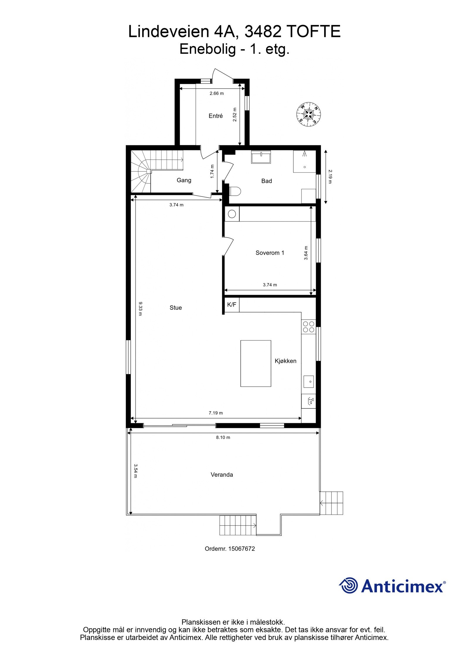 Plantegning 1.etasje Galleribilde