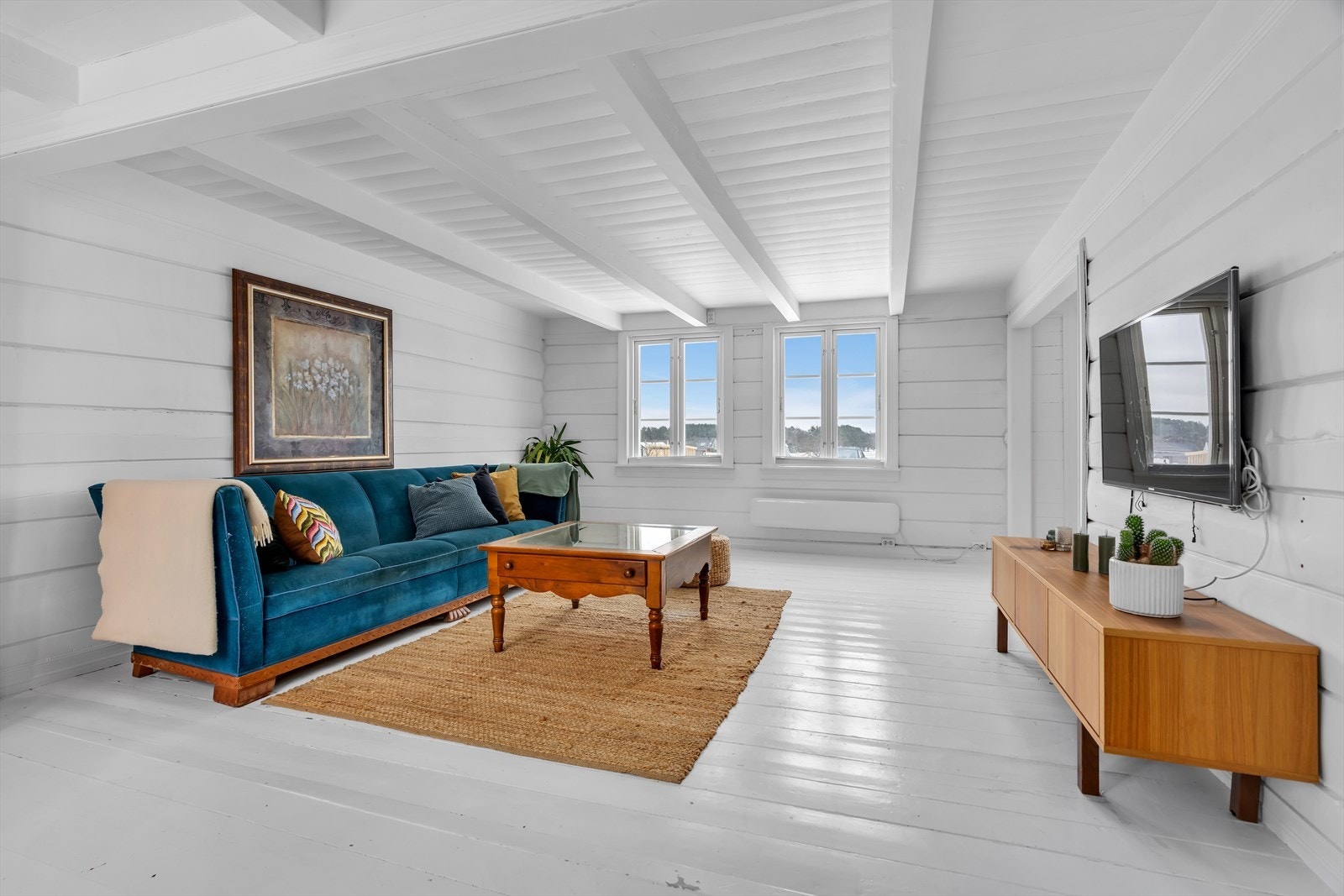 Lys og romslig stue Galleribilde