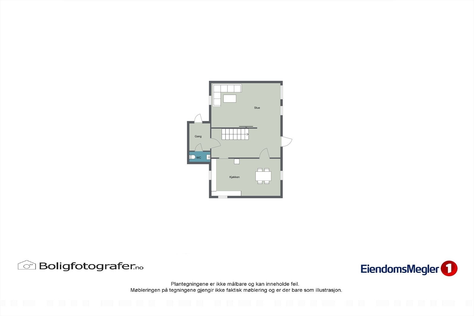 Plantegning 1. etasje Galleribilde