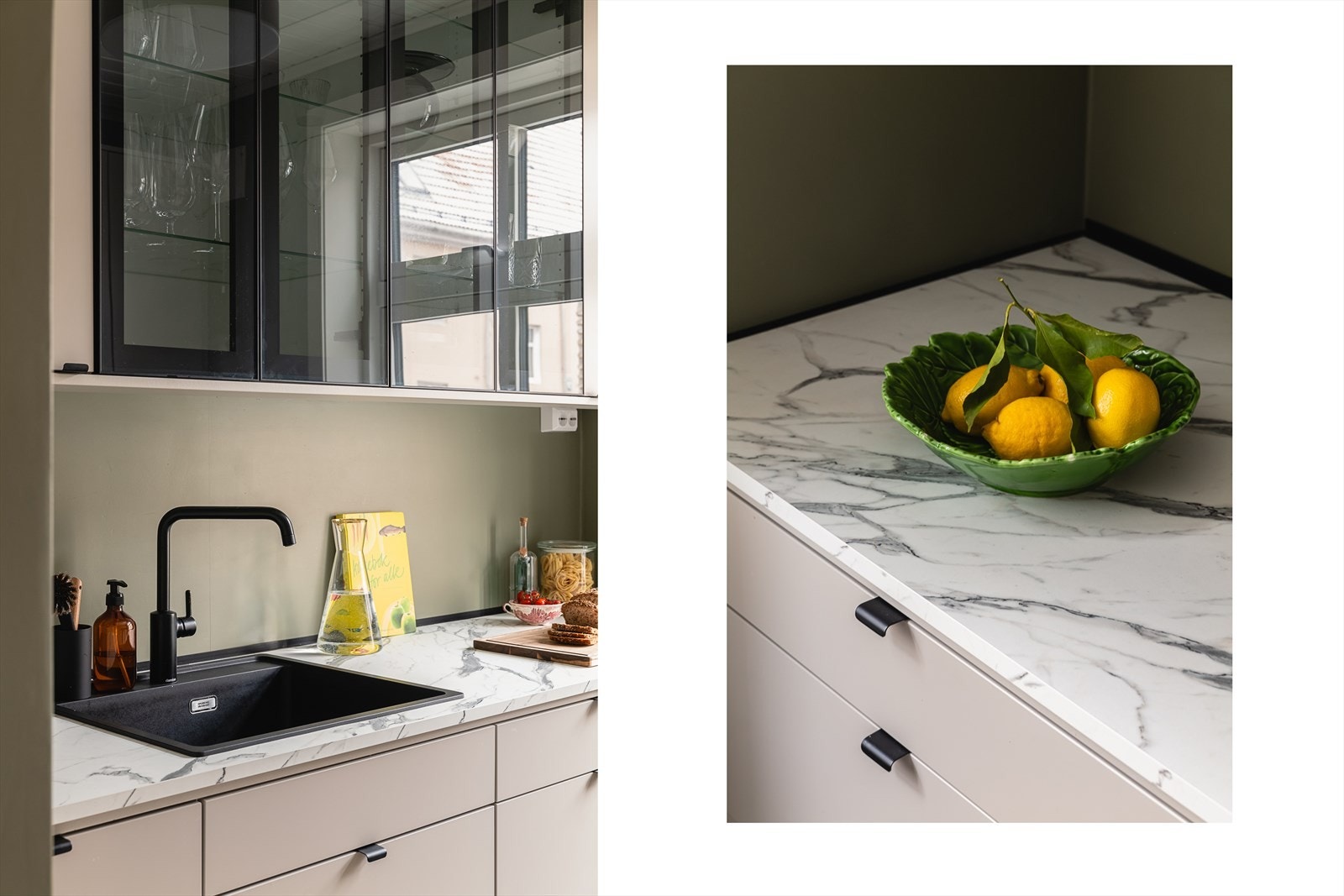 Det er kjøle-/fryseskap, oppvaskmaskin, platetopp, stekeovn, vannstoppsystem og komfyrvakt. Galleribilde