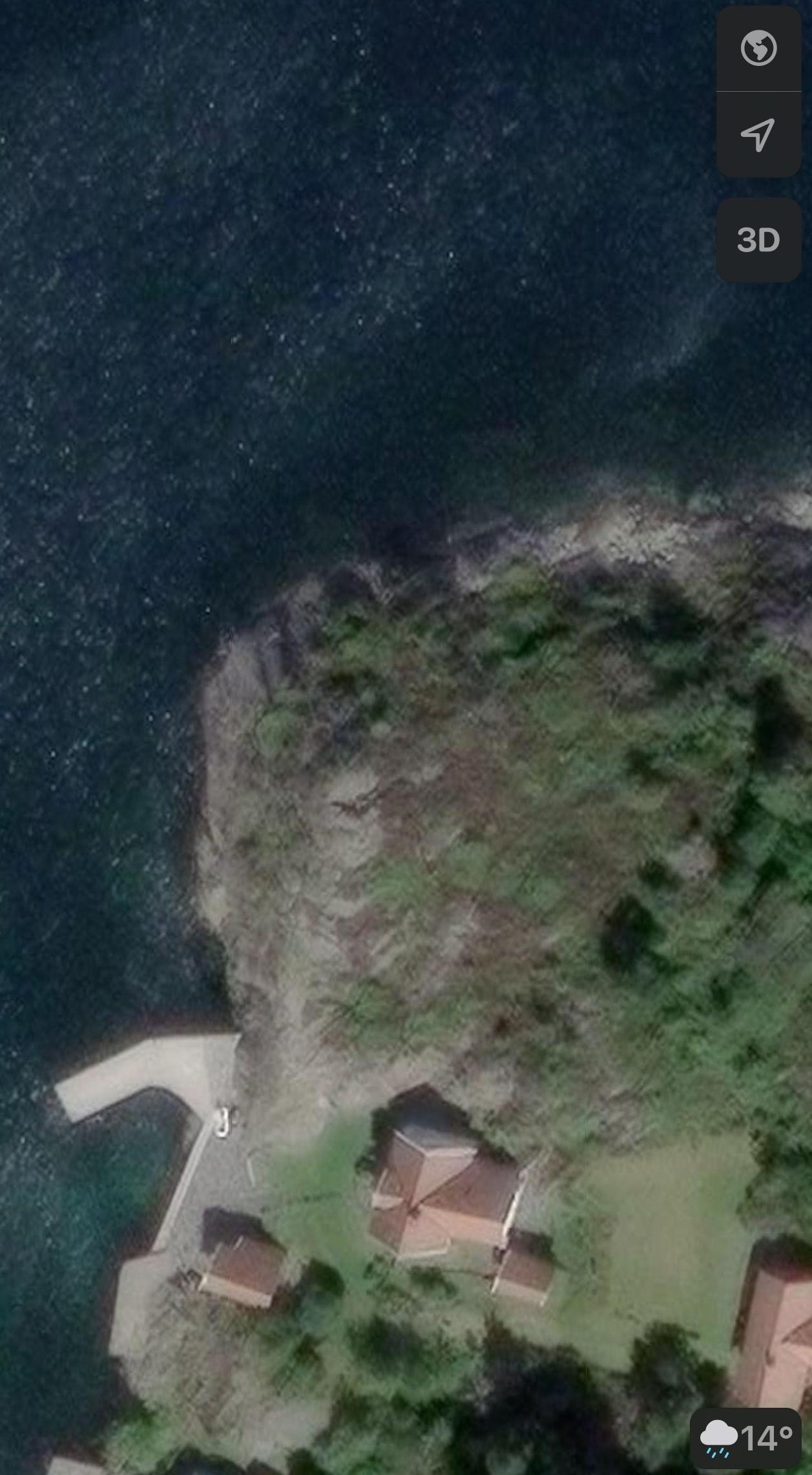 Molo sett fra Google Maps Galleribilde