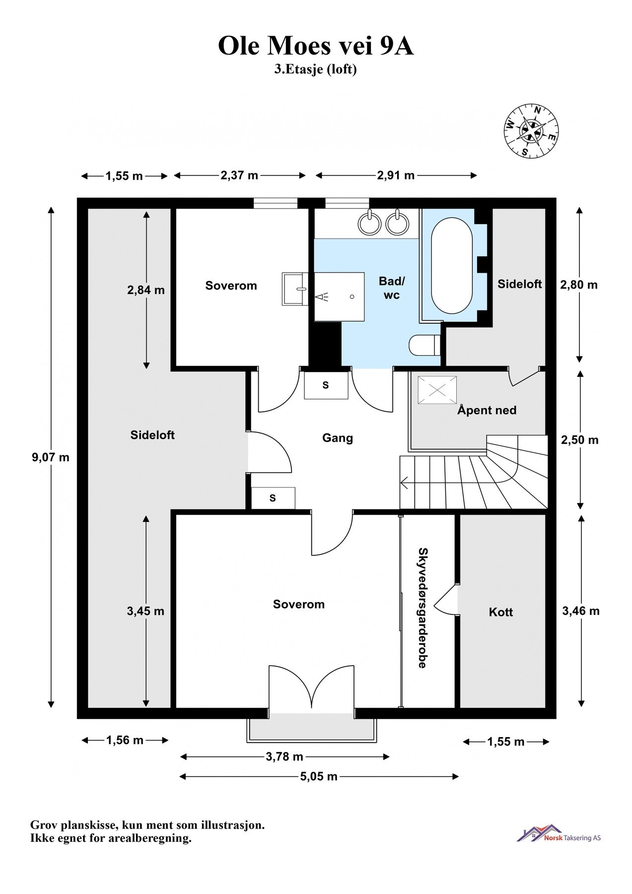 3. etasje (loft) Galleribilde