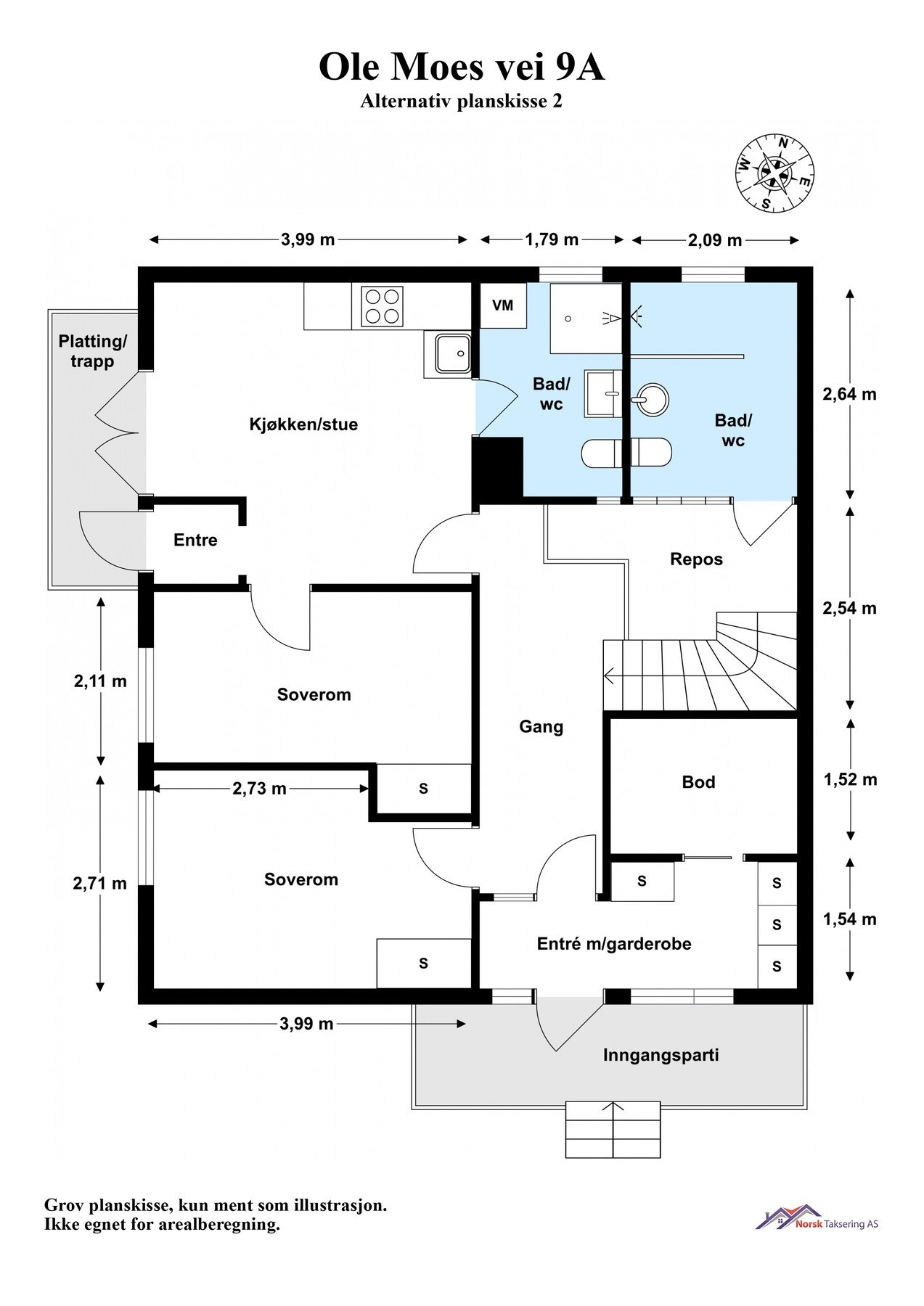 Forslag til alternativ planskisse 2 Galleribilde