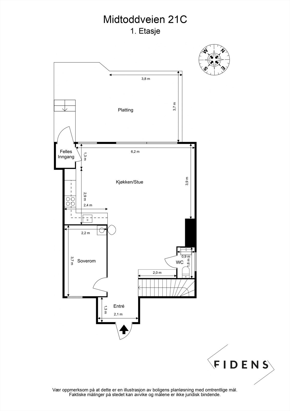 Plantegning 1. etasje. Galleribilde