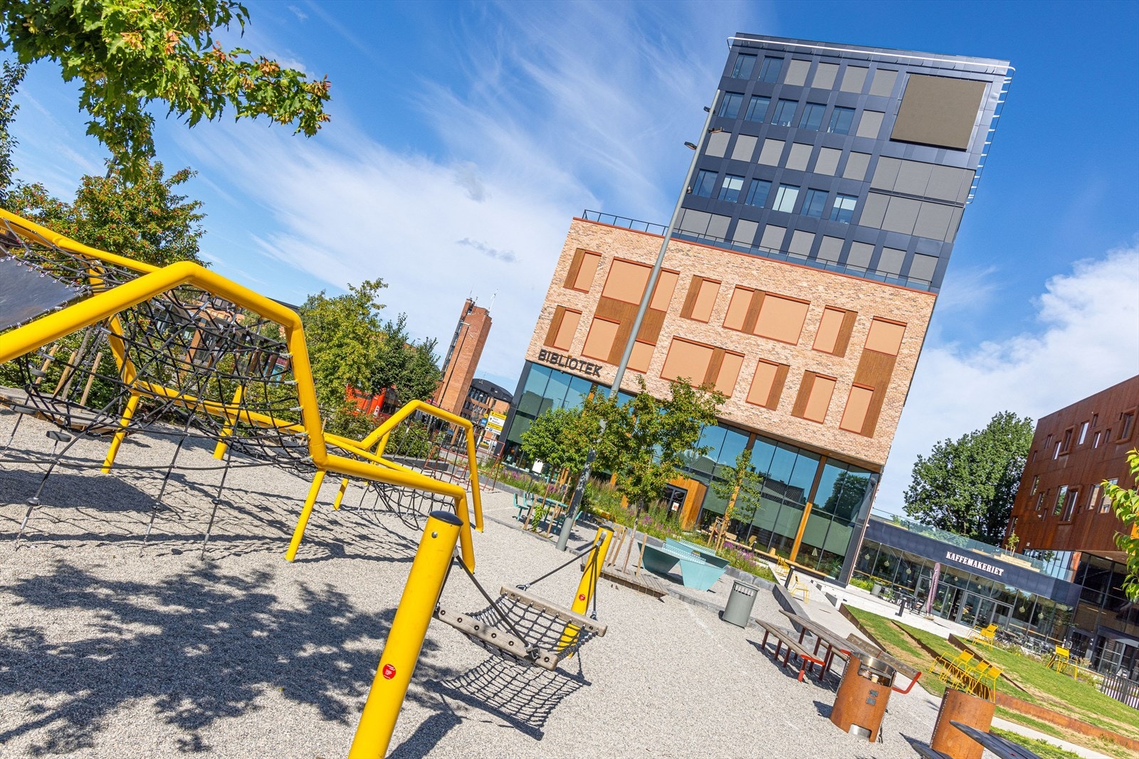 Kulturparken og byens nye bibliotek. Galleribilde