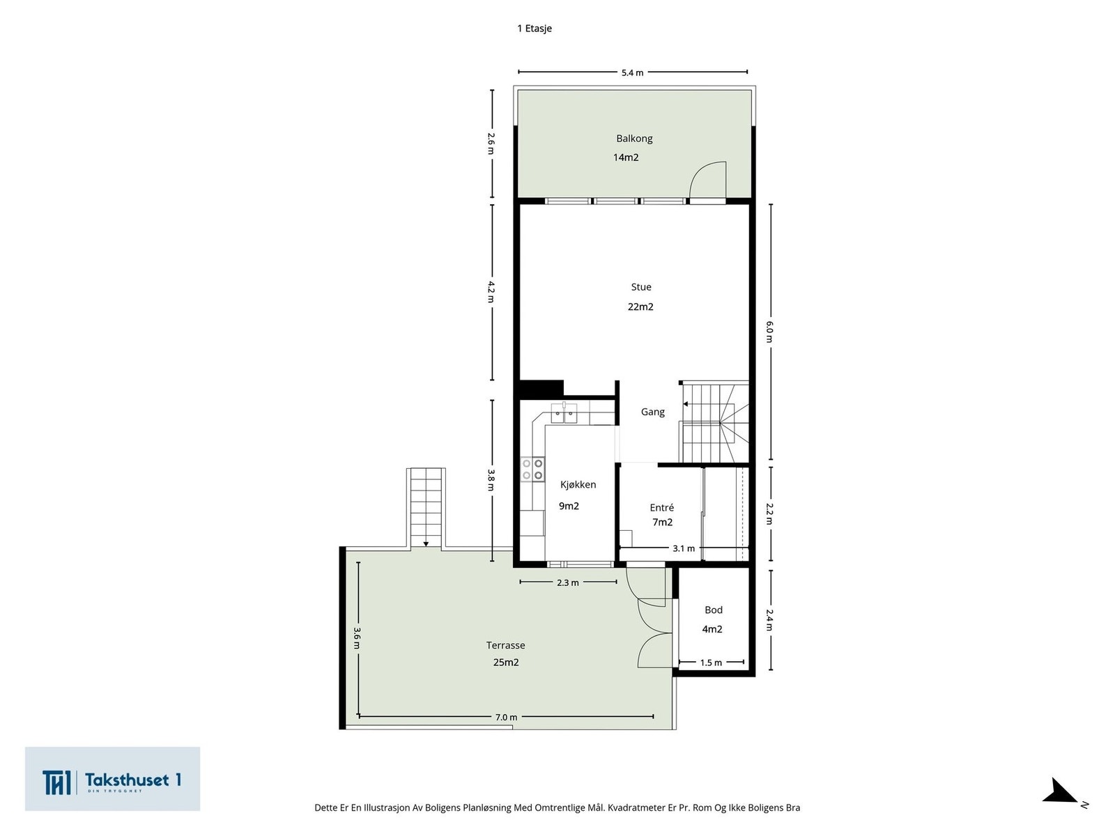 Planskisse 1. Etasje Galleribilde