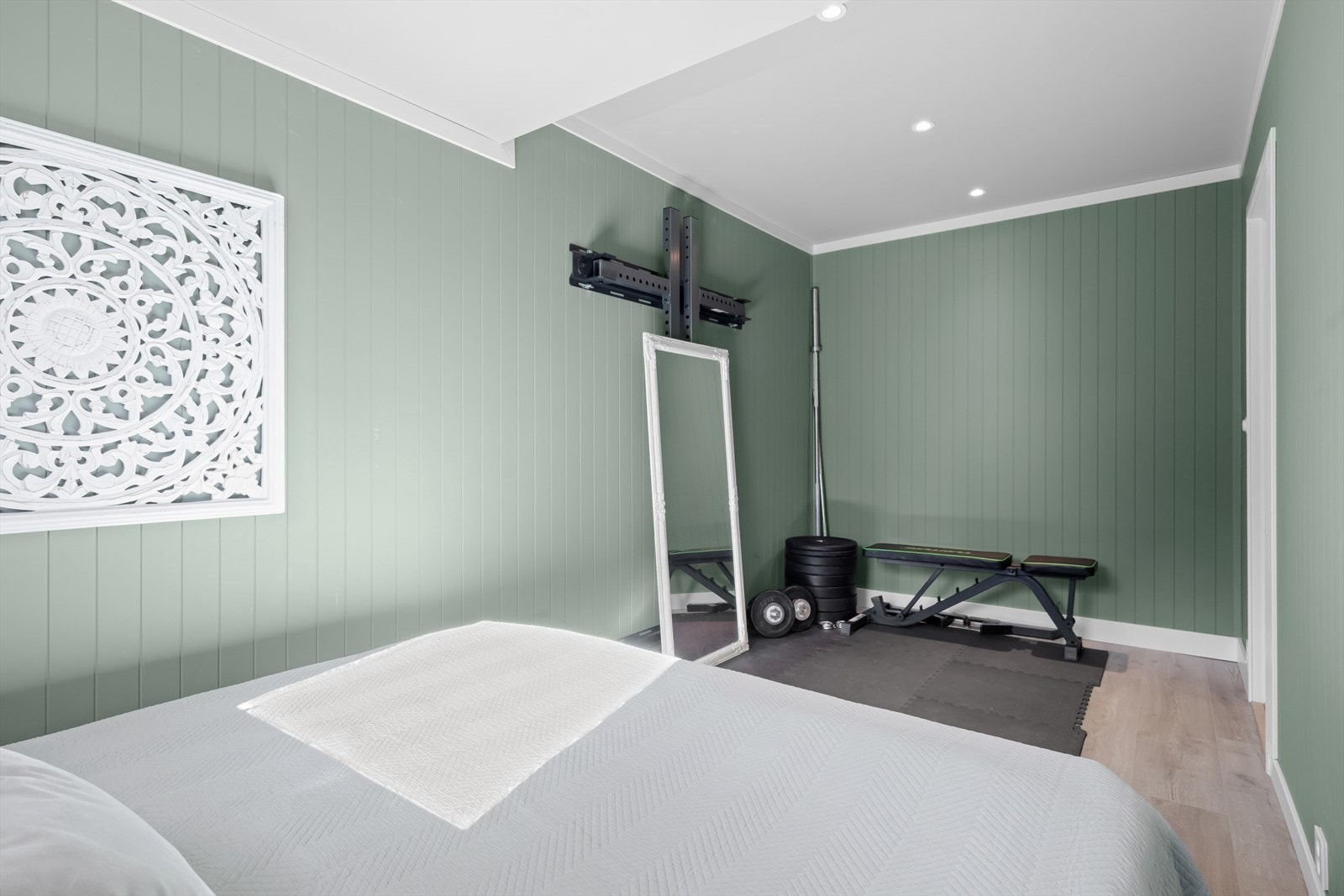 Rommet har tidligere vært benyttet som trimrom. Et rom med flere muligheter for tilpasning til din livsstil. Galleribilde