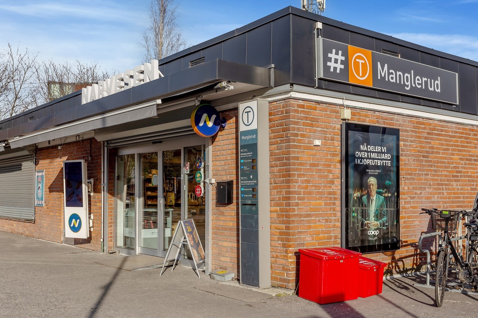 Fra Manglerud tar banen deg til Oslo sentrum på ca. 12 minutter. Galleribilde