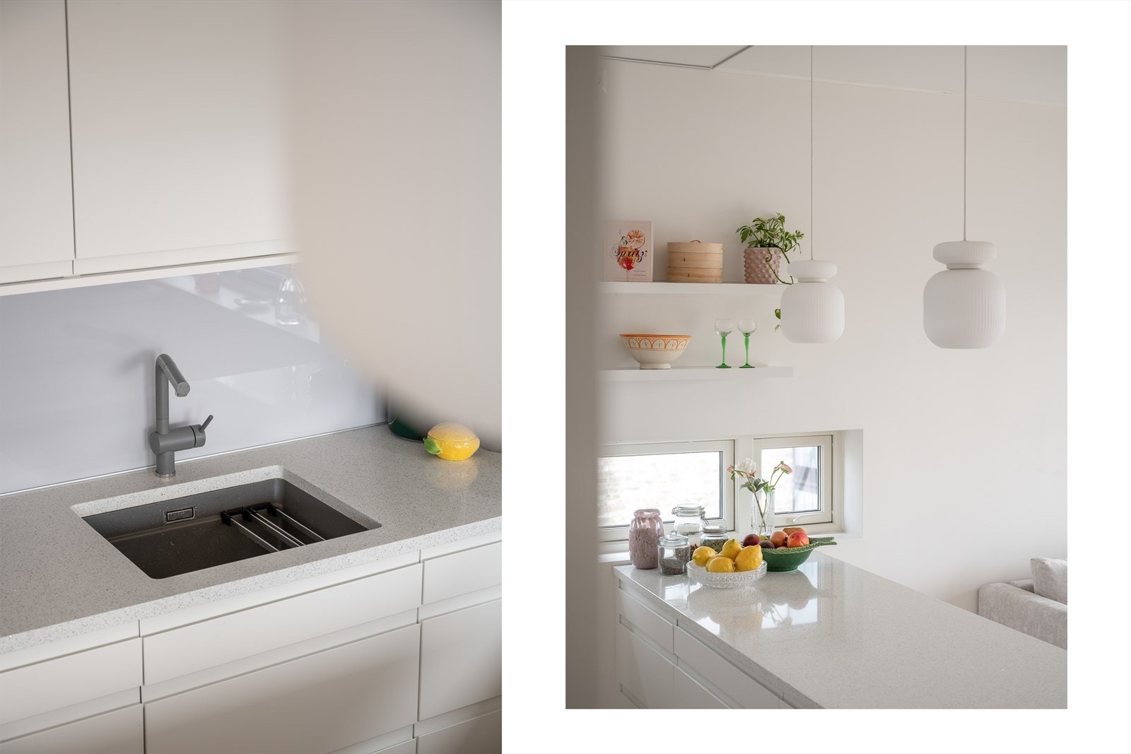 Underlimt stålkum, rene flater og godt med lys - her er det lagt vekt på både stil og funksjon. Galleribilde