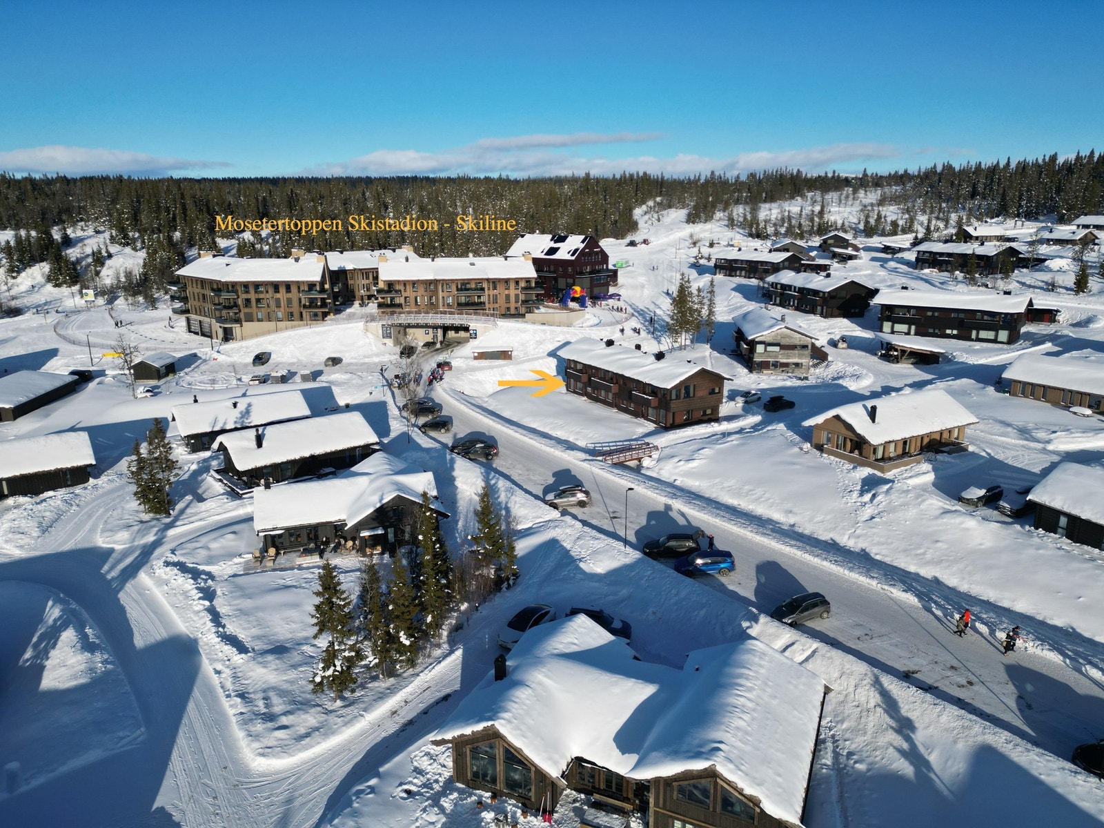 Sentralt beliggende til Mosetertoppen Skistadion. Galleribilde