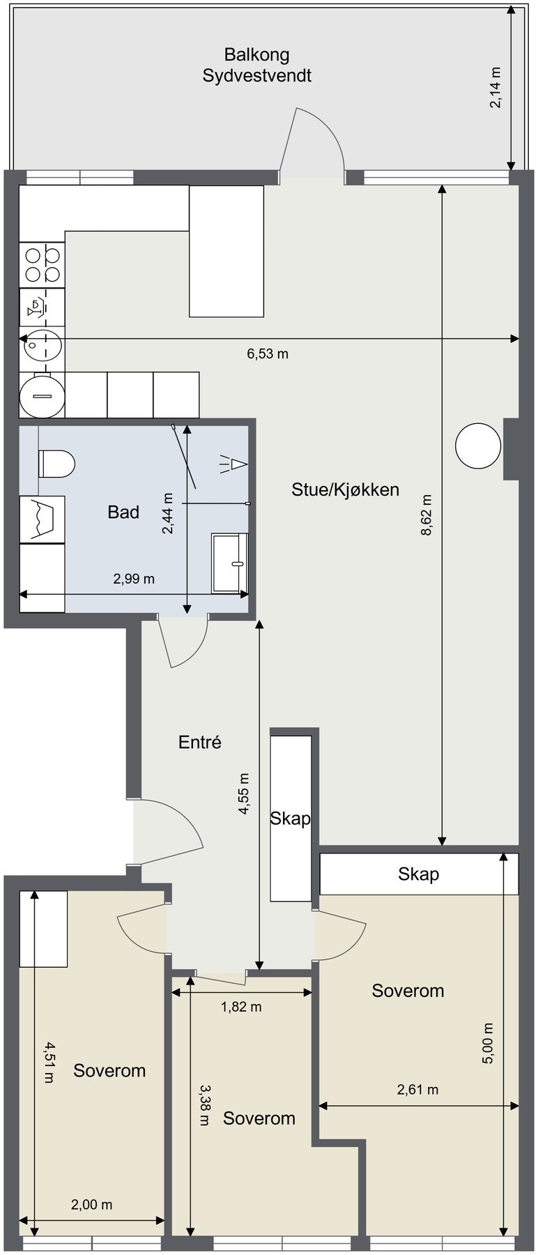 Plantegning. Galleribilde