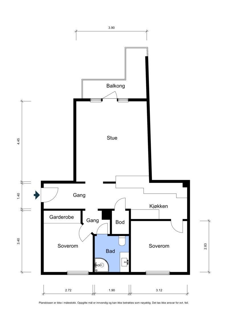 Plantegning Galleribilde