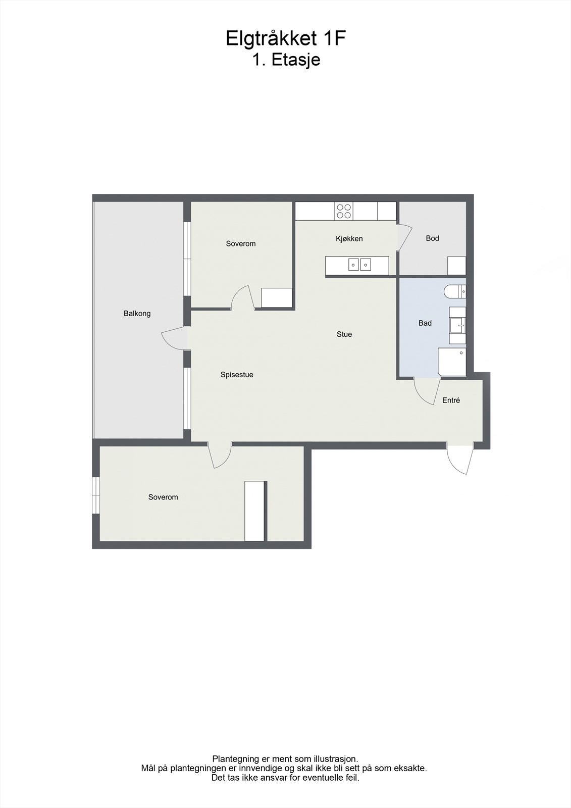 Plantegning 1. Etasje Galleribilde