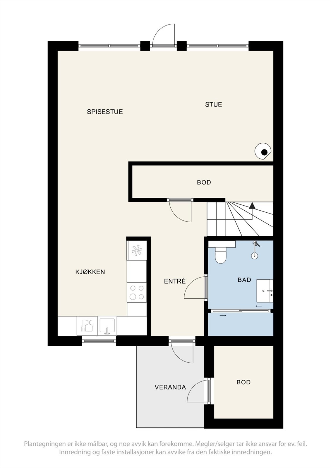 Plantegning 1. etasje. Galleribilde