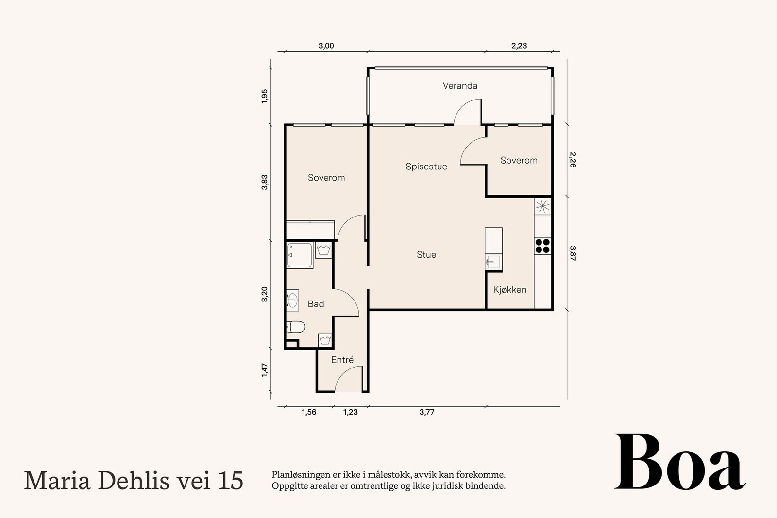Det medfølger en kjellerbod på ca 4 m² og garasjeplass med ladepunkt for el-bil i lukket fellesgarasje. Galleribilde