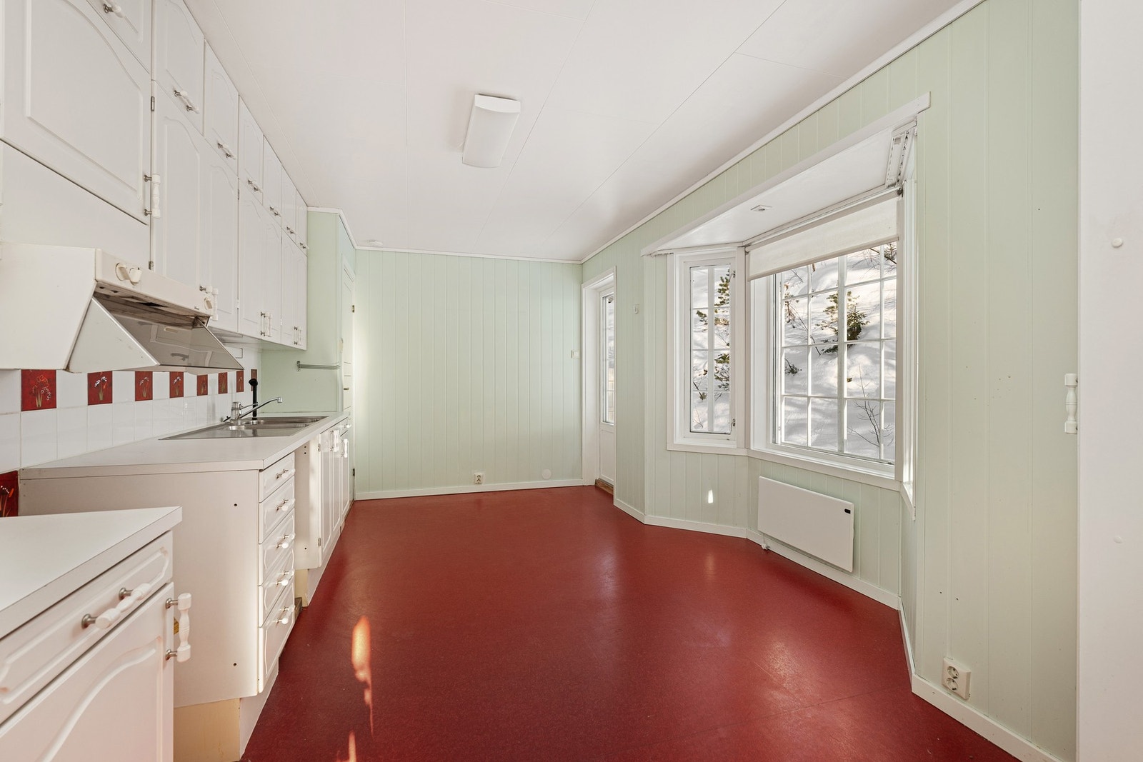 Dør ut til bakre del av hagen. Galleribilde