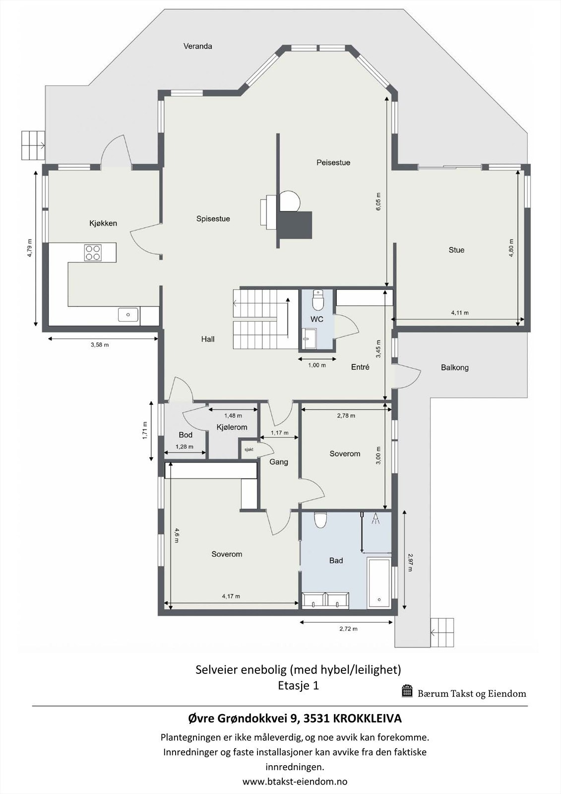 Plantegning første etasje. Galleribilde