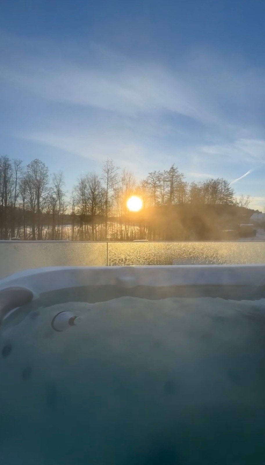 Solnedgang i Jacuzzi Galleribilde