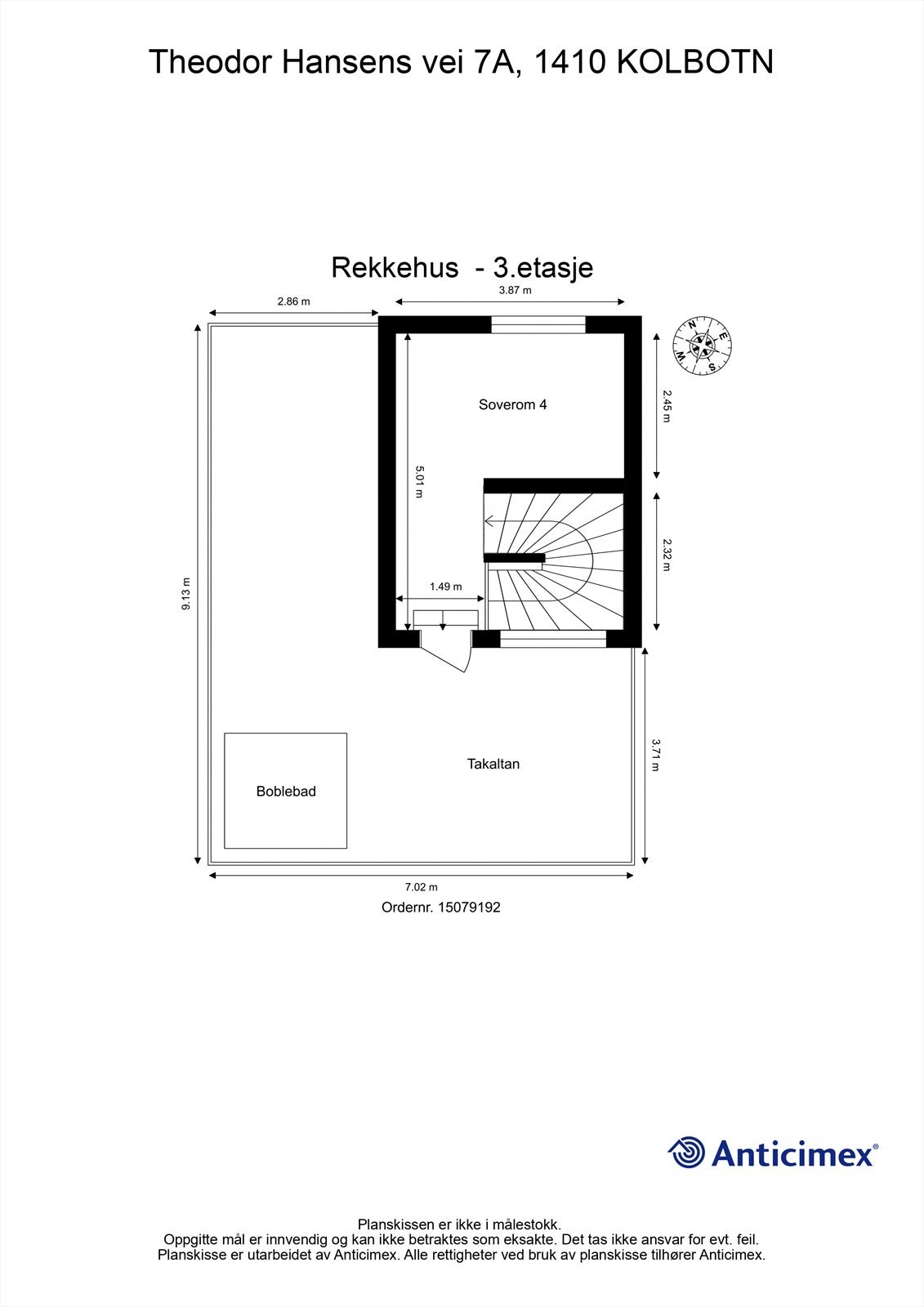 Plantegning 3.etasje Galleribilde