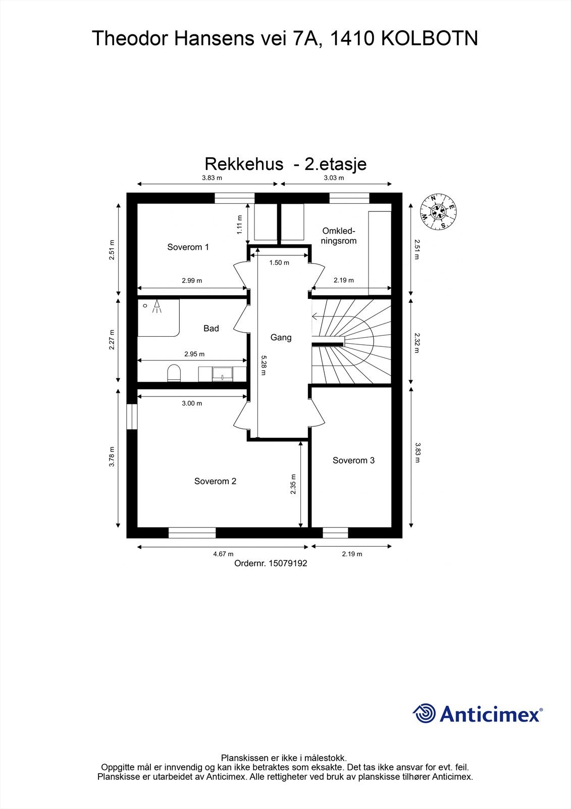 Plantegning 2.etasje Galleribilde