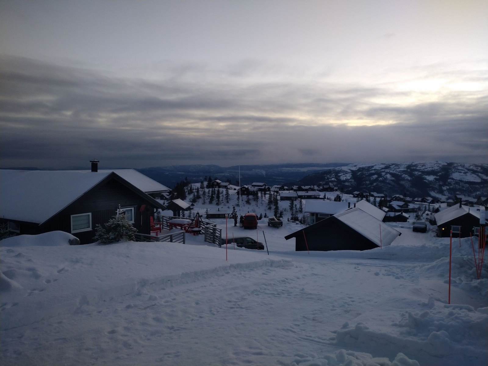 Vinter på terrassen Galleribilde