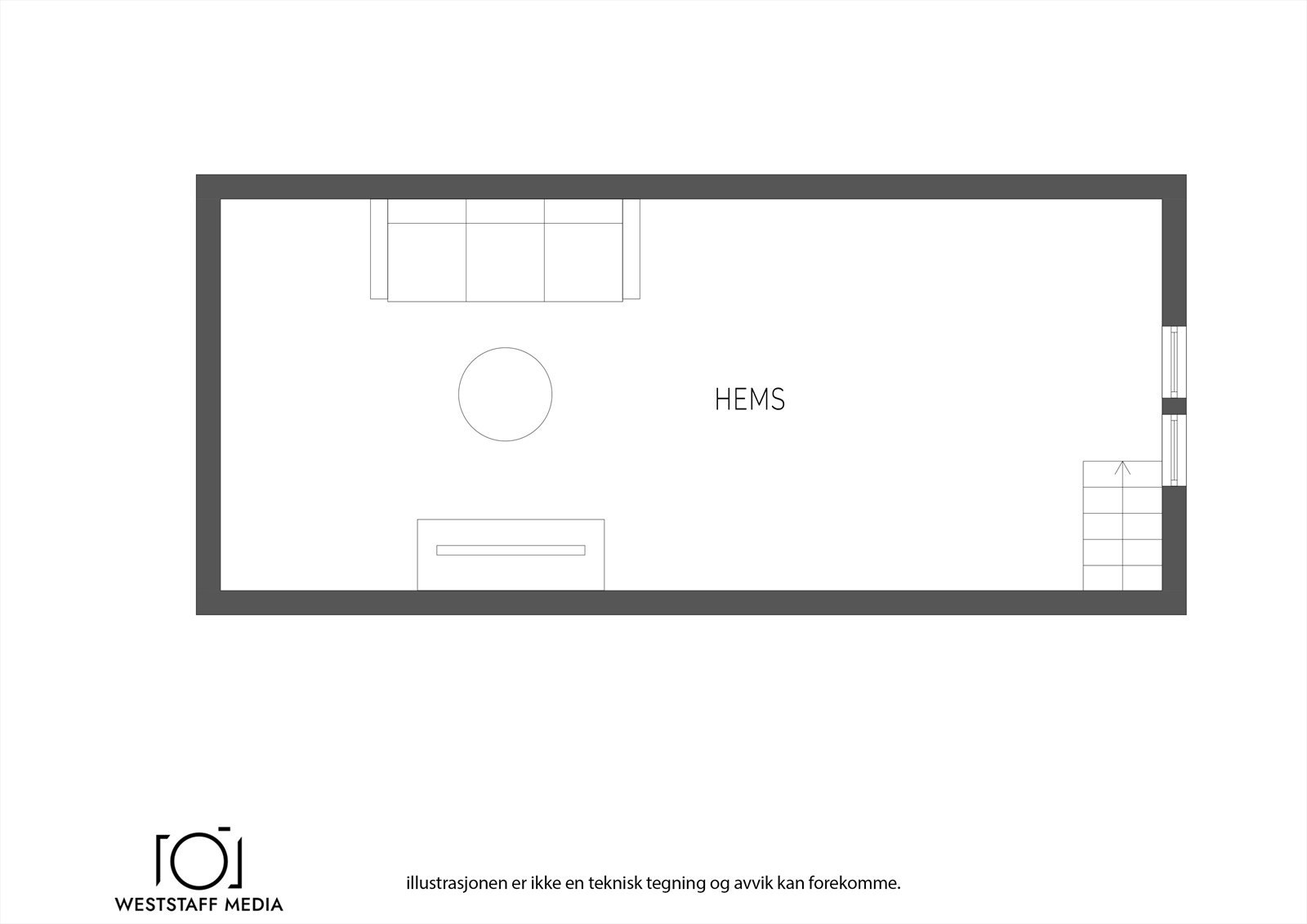 Plantegning hems Galleribilde