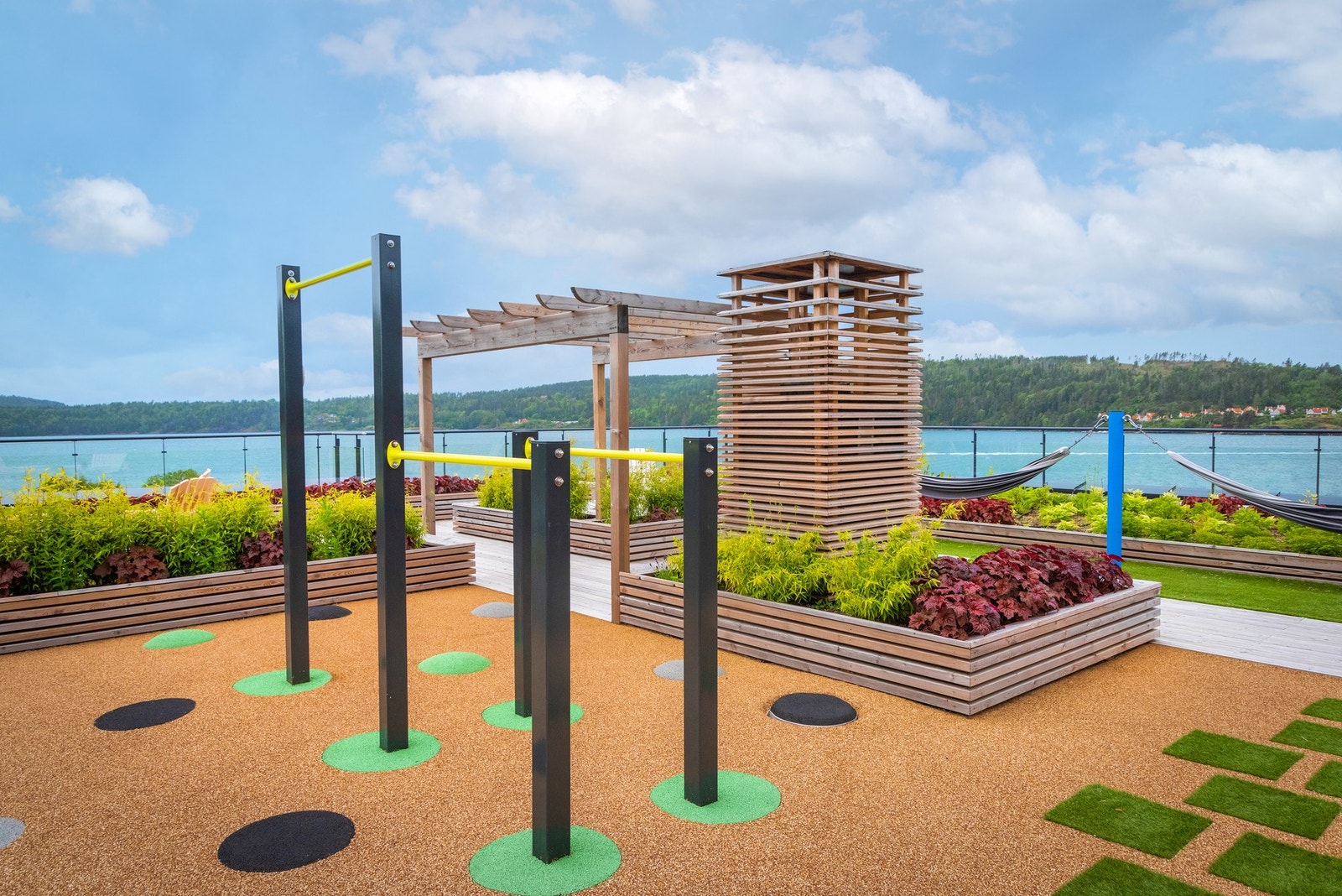 Takterrasse. Galleribilde