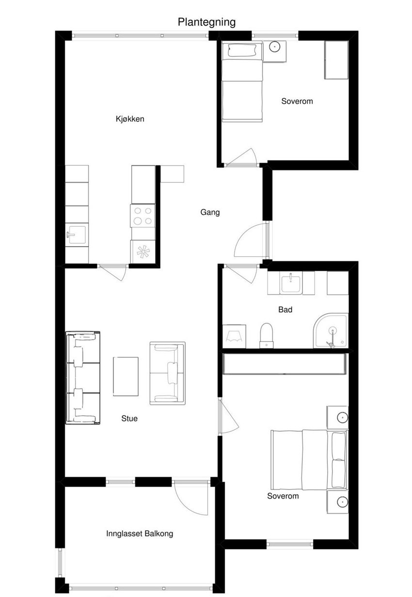 Plantegning Galleribilde