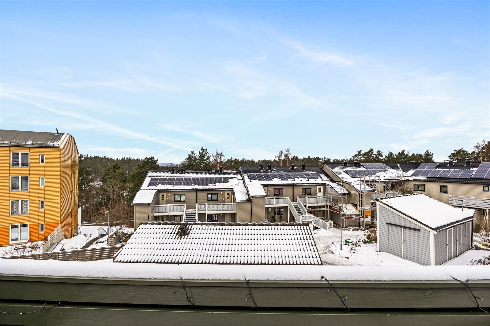 Utsikt fra balkongen Galleribilde