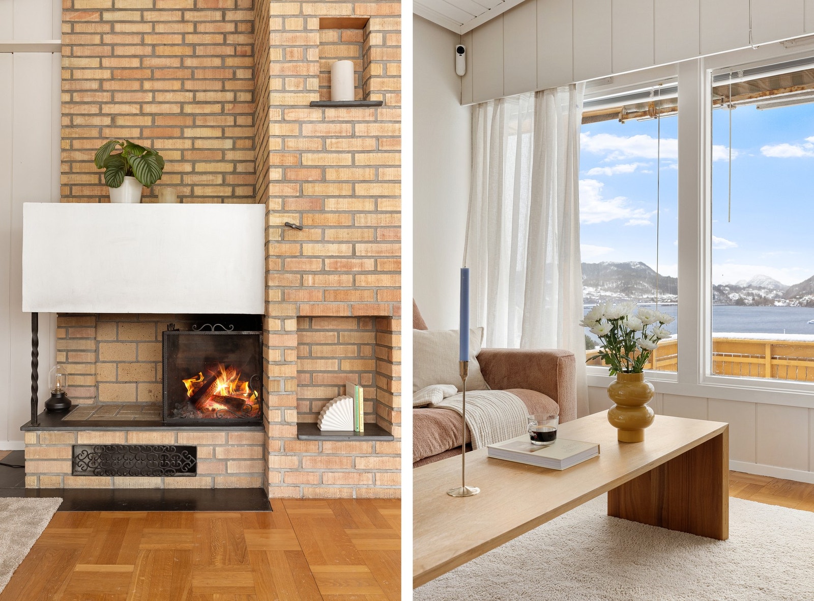 Store vindusflater med rikelig lysinnslipp. Galleribilde