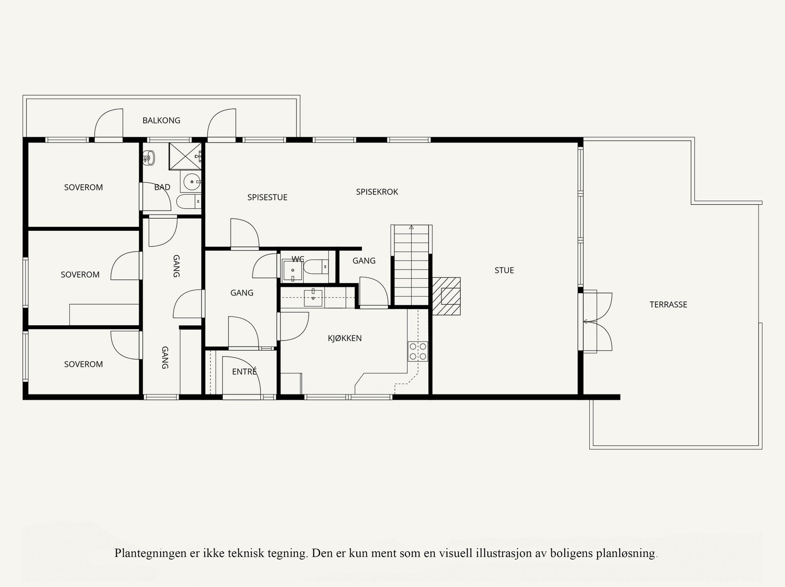 Plantening hovedetasje. Galleribilde