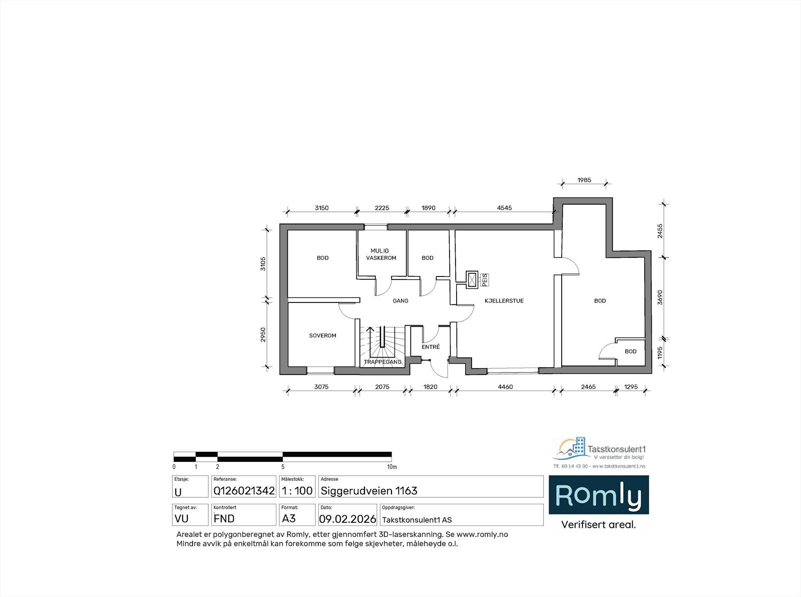 Plantegning u.etg Galleribilde