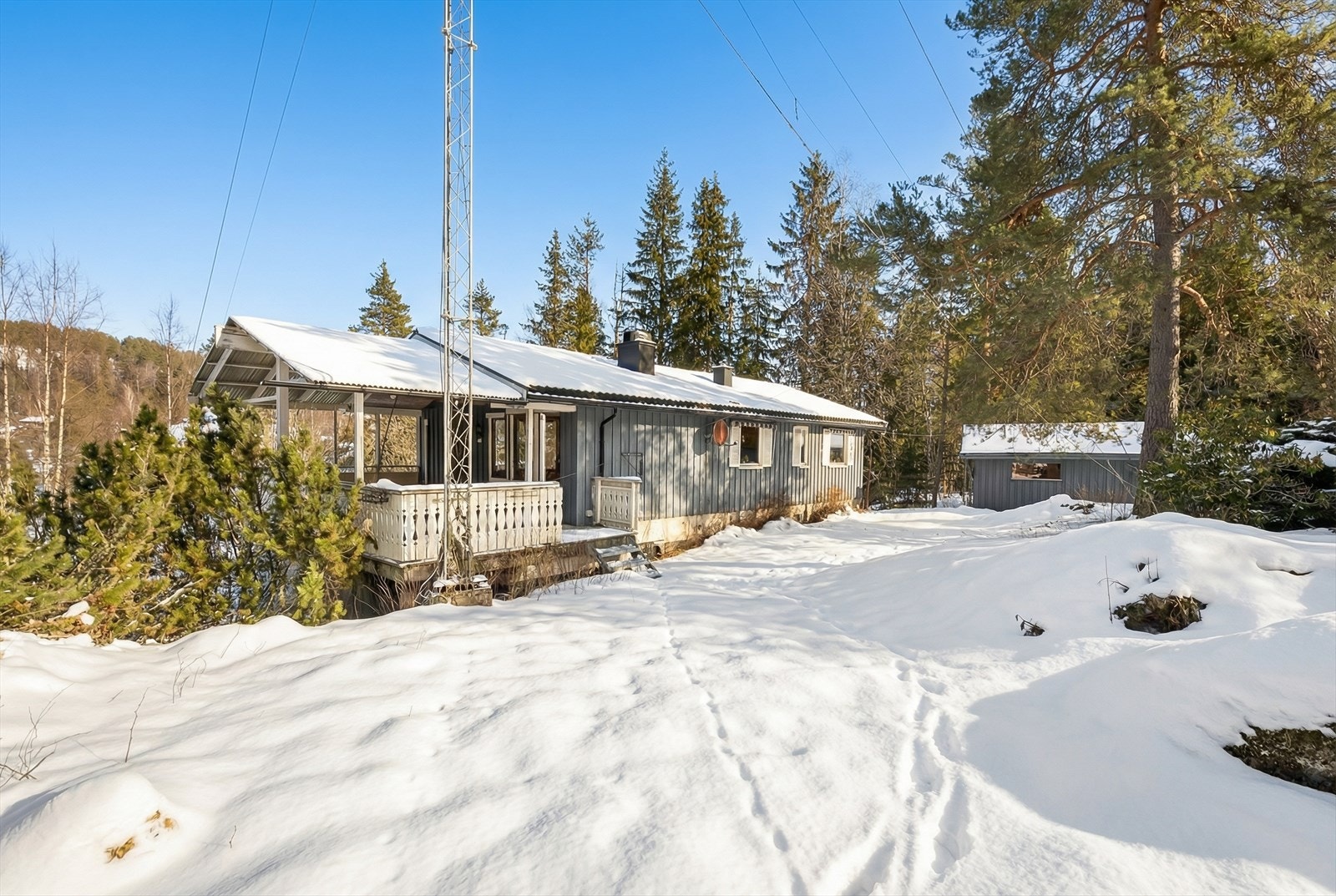 Hage og tomt med mye boltreplass for hele familien Galleribilde