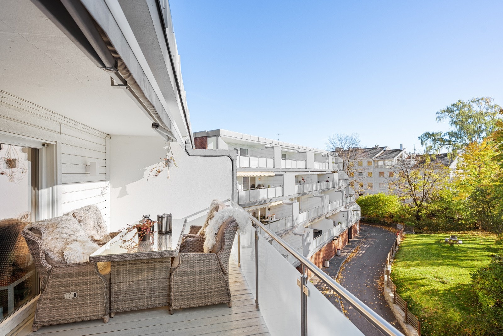 Her er det plass til et hyggelig utemøblement. Galleribilde