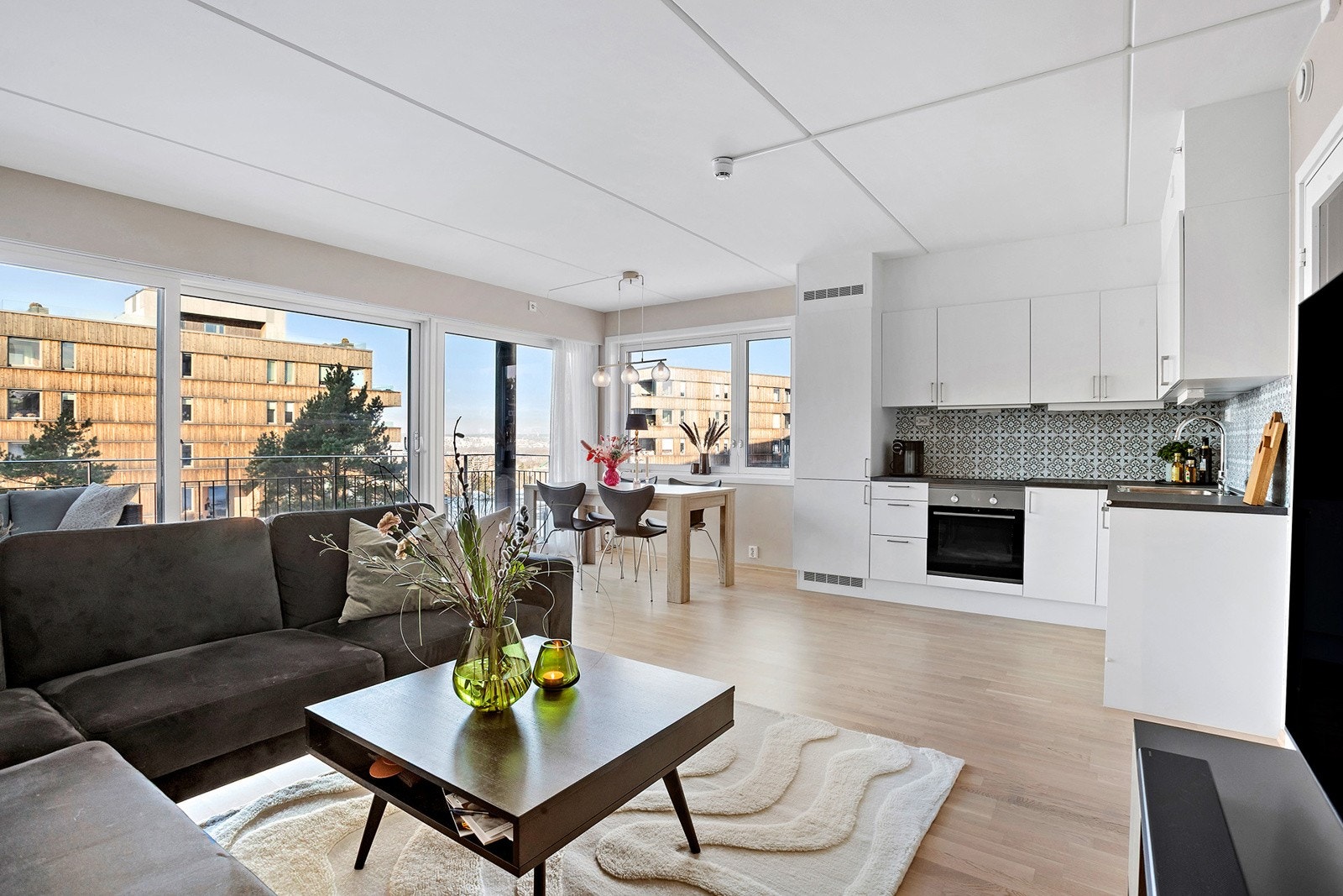 Åpen stue-/kjøkkenløsning Galleribilde