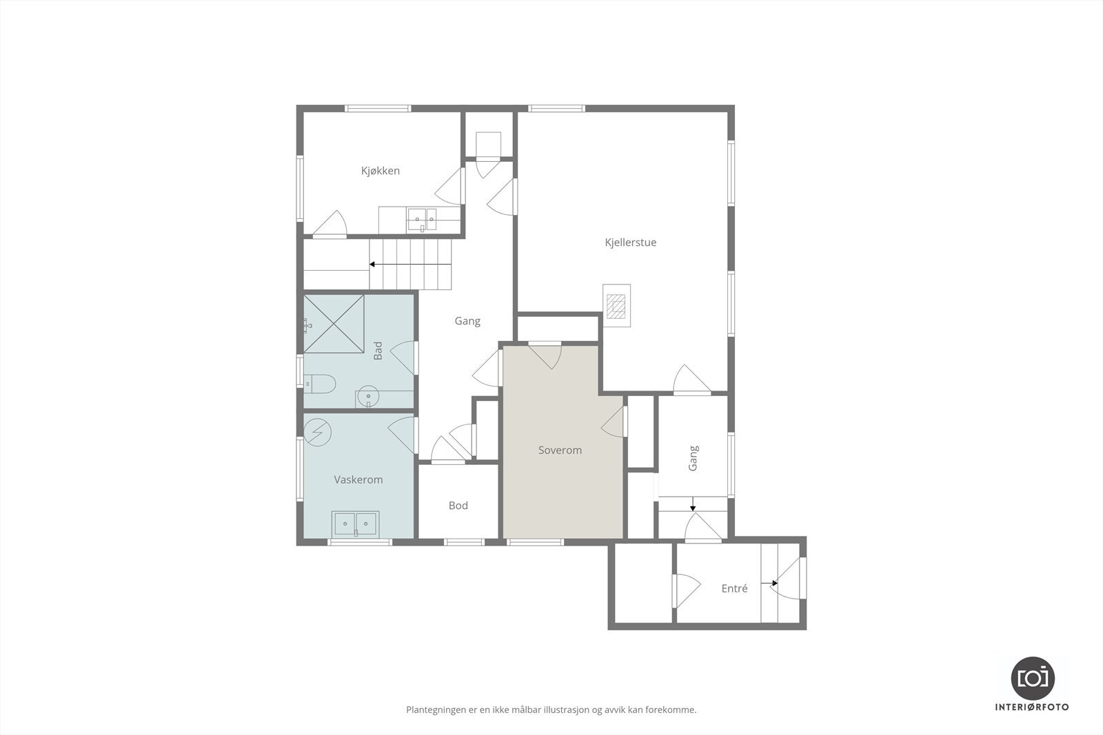 Plantegning Galleribilde