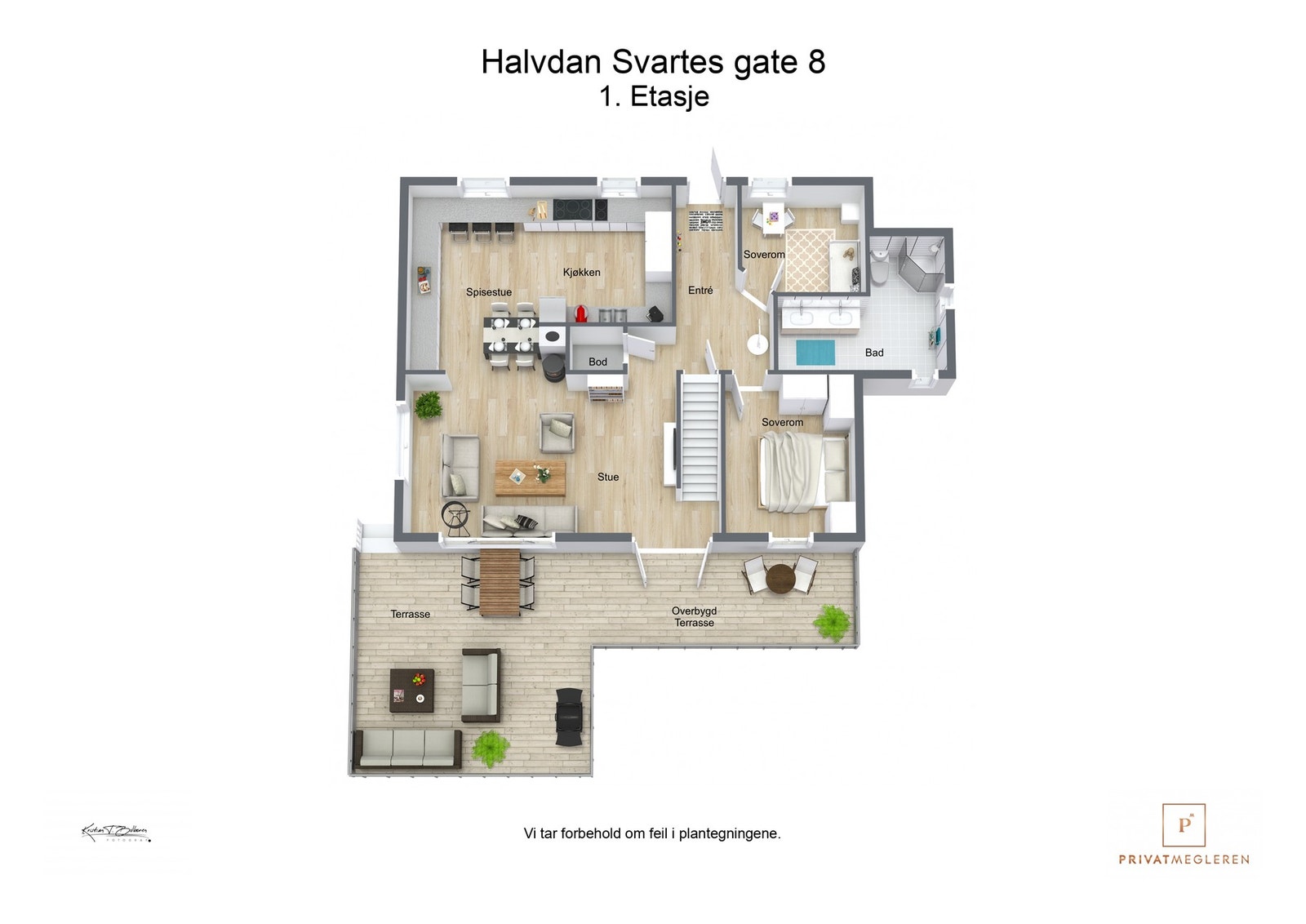 Plantegning 1. etasje Galleribilde