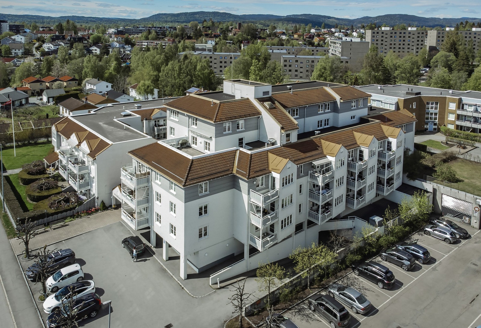 Flyfoto fra sommer Galleribilde