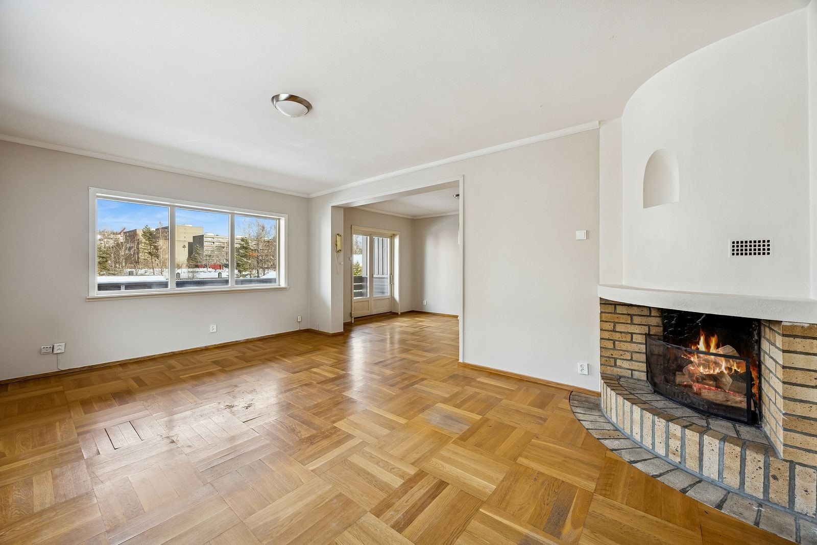 Stue med peis Galleribilde