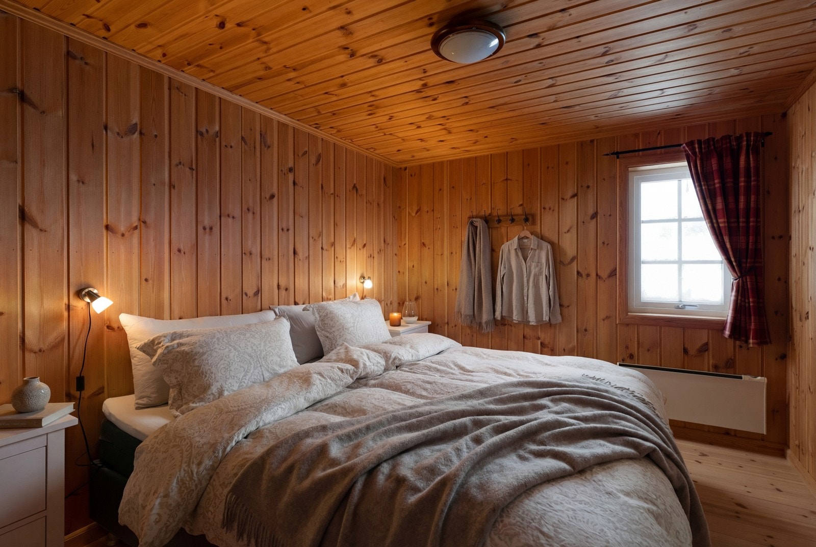 Hytten har fire koselige soverom Galleribilde