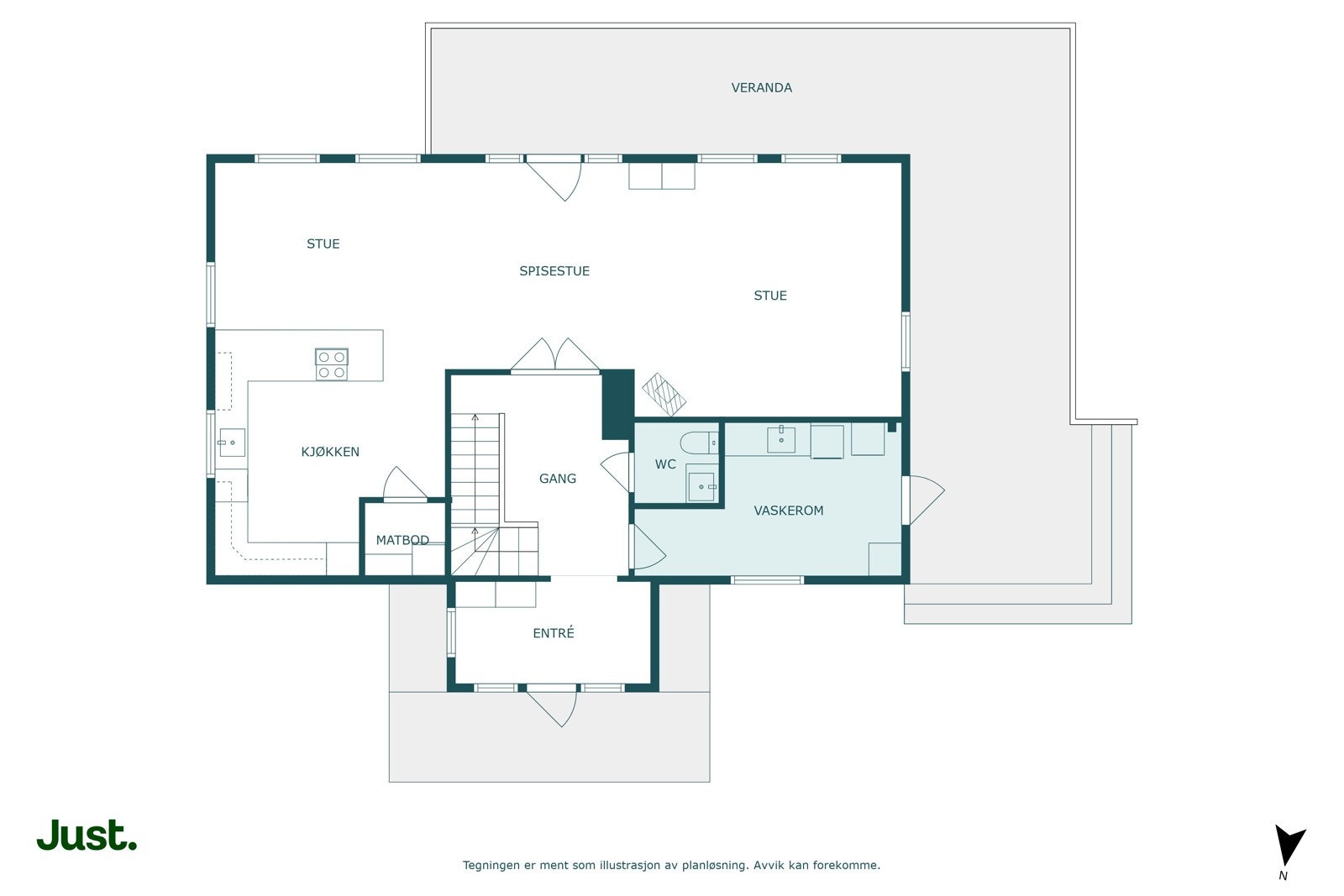Planskisse hovedplan. Galleribilde