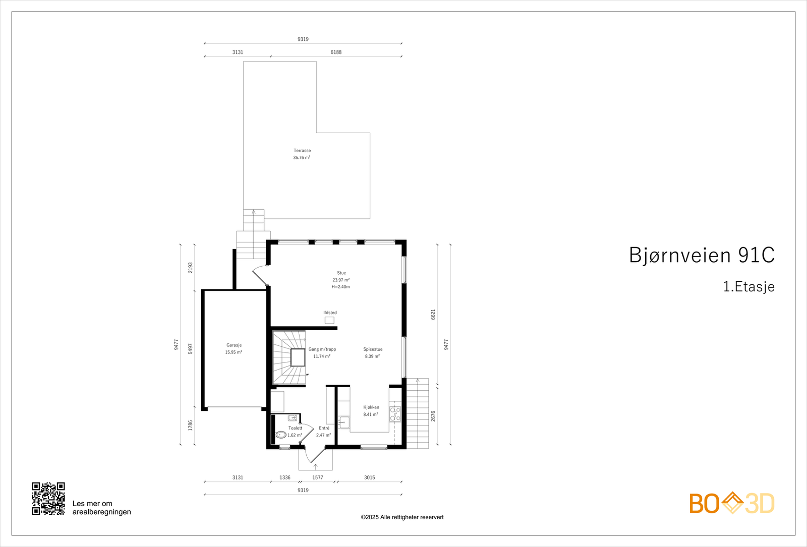 Dagens planløsning - 1. etasje. Galleribilde
