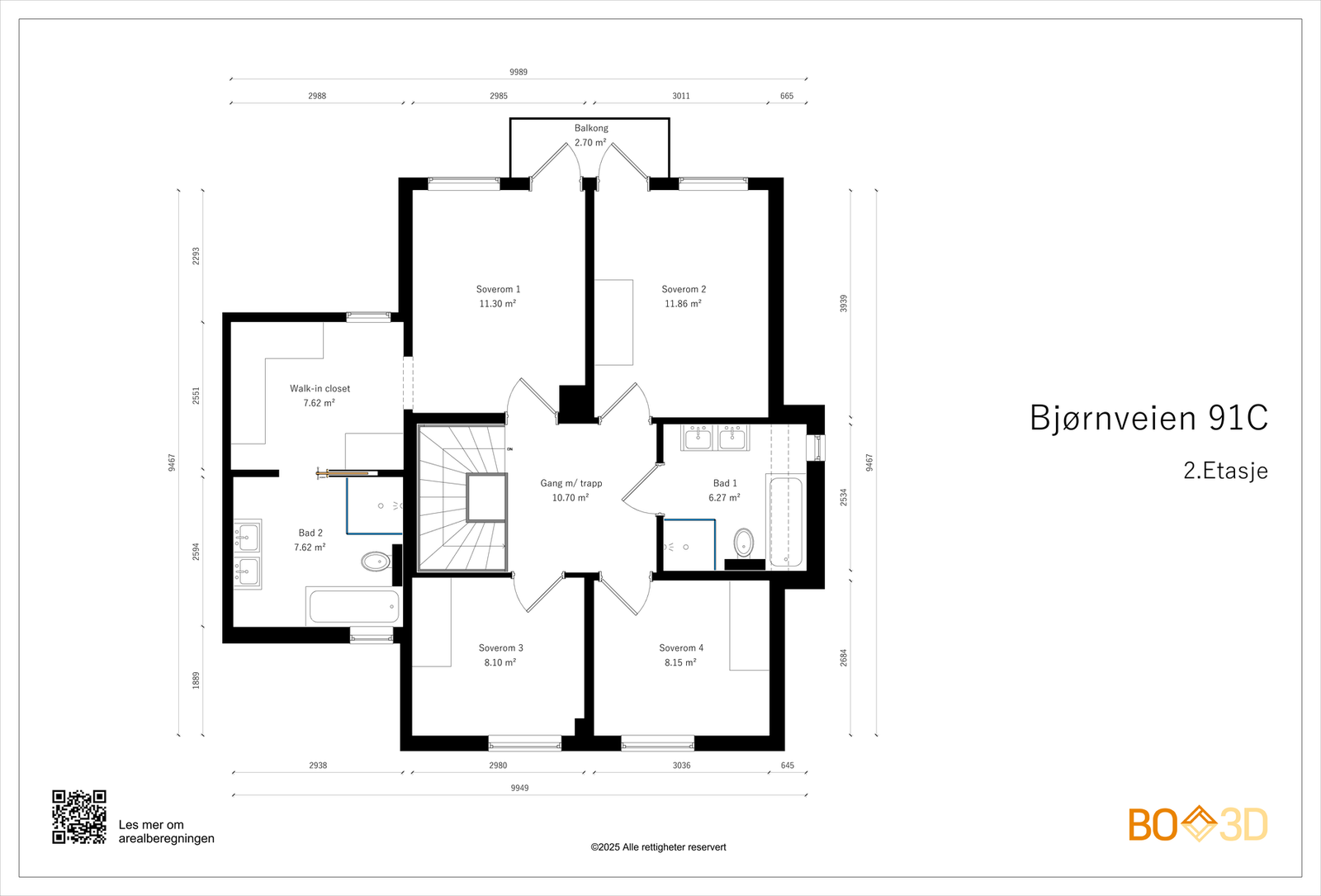 Dagens planløsning - 2. etasje. Galleribilde