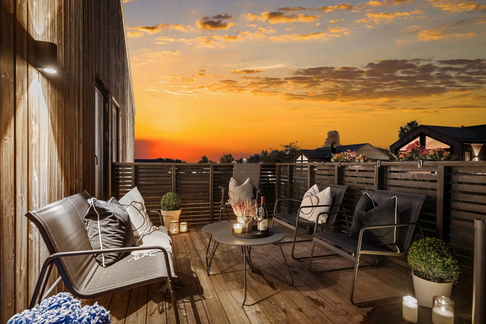 Skumringen er fin her i Finnsrudveien. Galleribilde