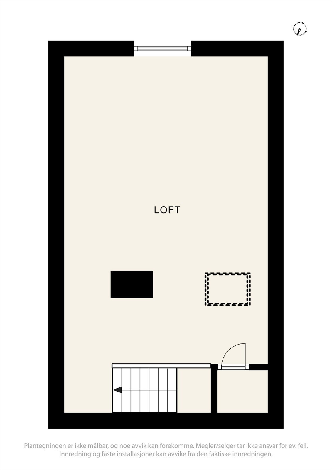Plantegning Loft. Galleribilde