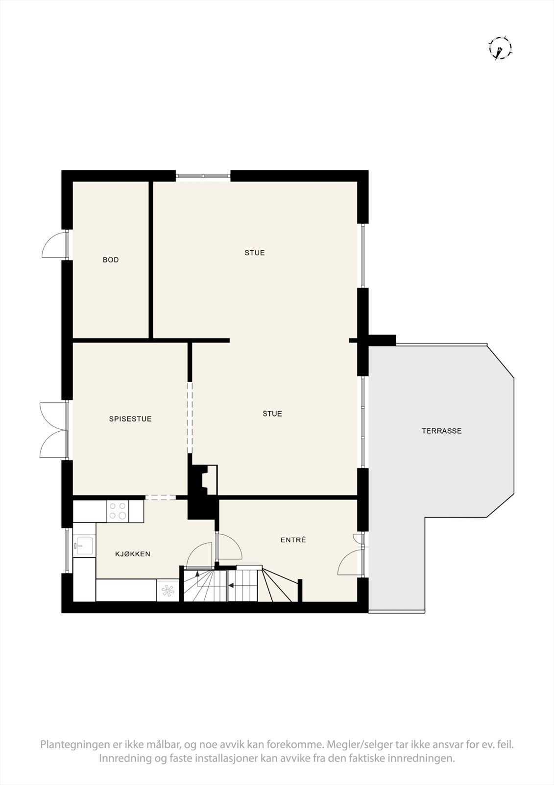 Plantegning 1. Etasje. Galleribilde