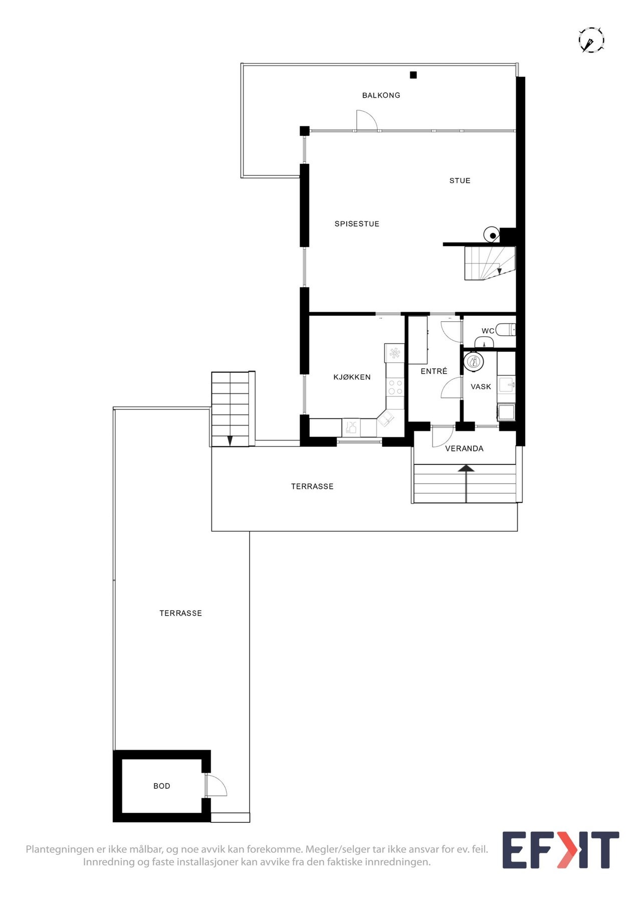Plantegning 1. etg. Galleribilde