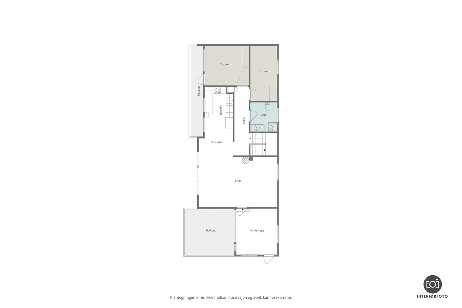 Plantegning hovedetasje Galleribilde